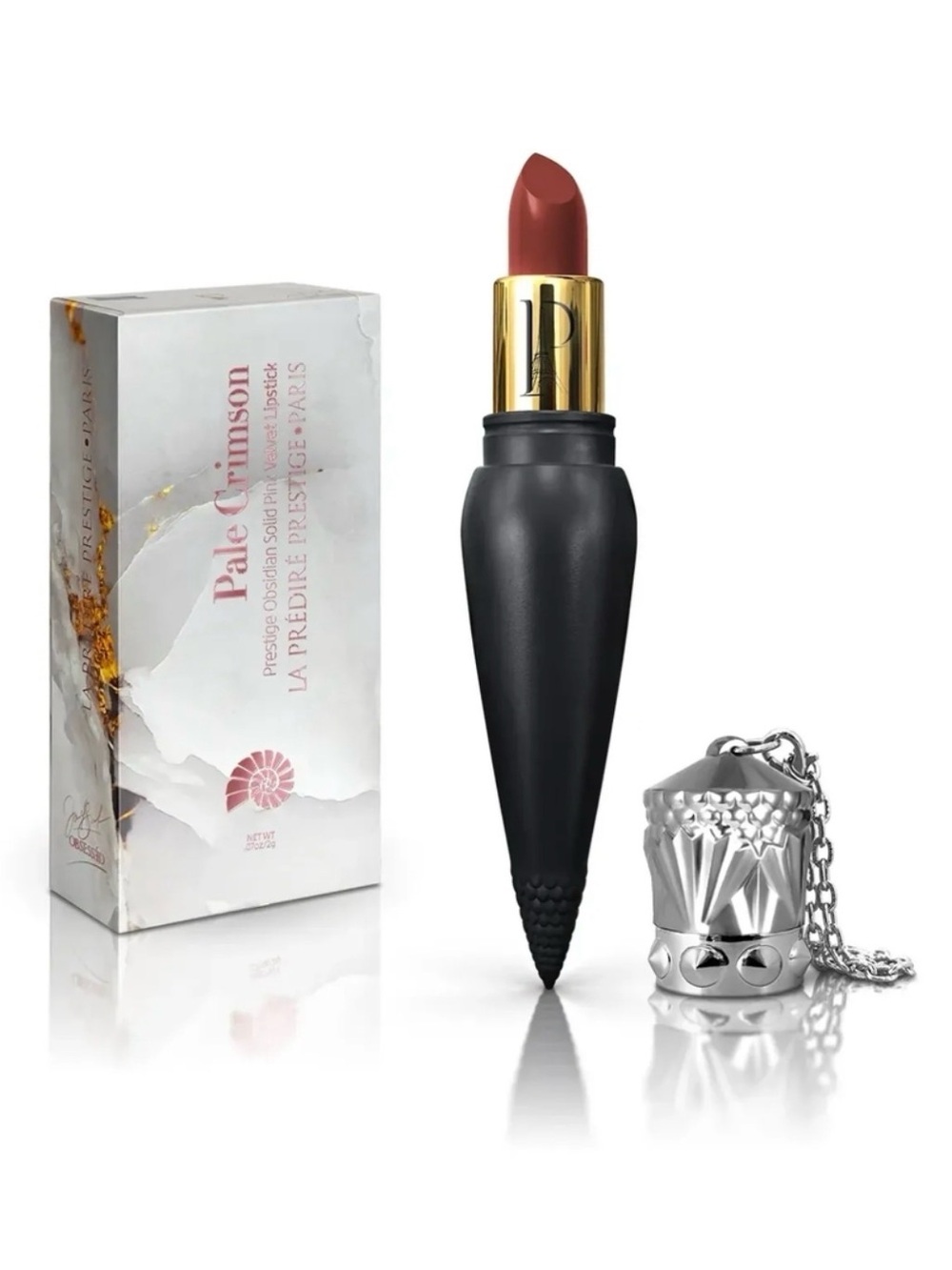 Predire Pale Crimson Prestige Obsidian Solid Pink Velvet Lipstick ~ Retail $180